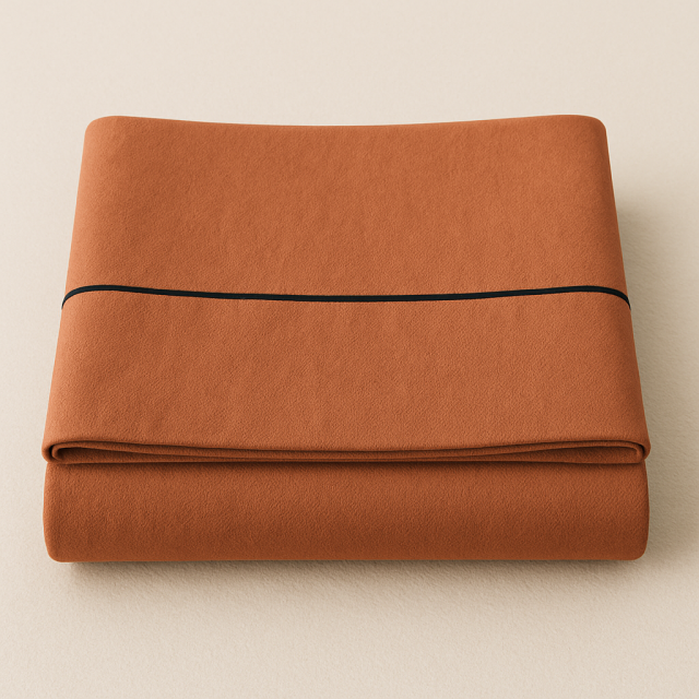 Lençol Avulso com vivo Percal 200 Fios 100% Algodão Liso Casal Colorlife 2,50 x 2,20 Terracota - Marina