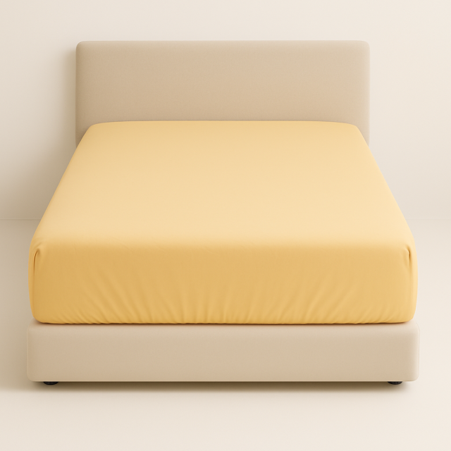 Lençol Avulso elasticado Percal 200 Fios 100% Algodão Casal Padrão Colorlife Saara - Marina