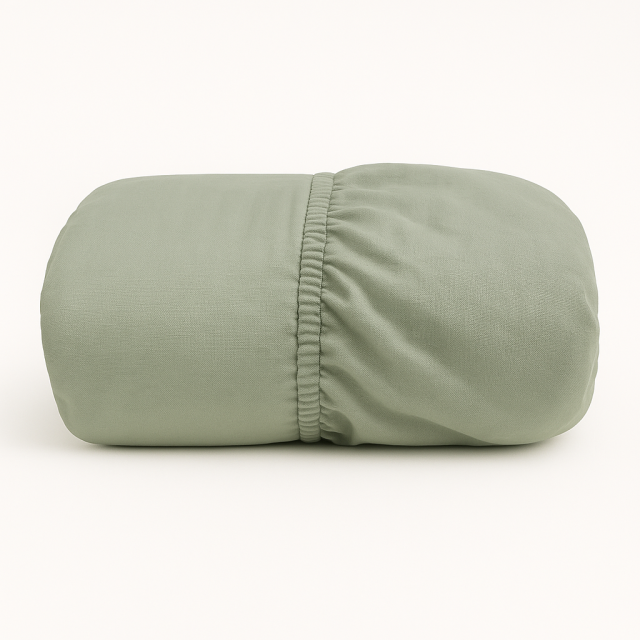 Lençol Avulso elasticado Percal 200 Fios 100% Algodão Casal Padrão Colorlife Verde - Marina