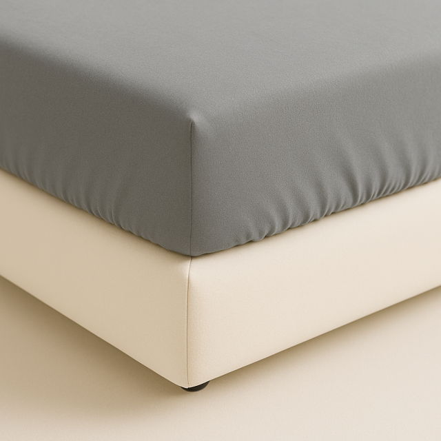 Lençol Avulso elasticado Percal 200 Fios 100% Algodão King Colorlife Cinza - Marina