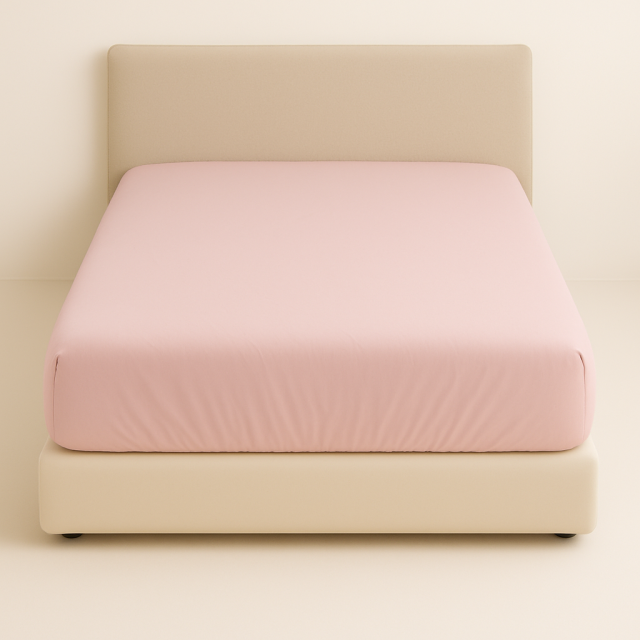 Lençol Avulso elasticado Percal 200 Fios 100% Algodão King Colorlife Rose - Marina