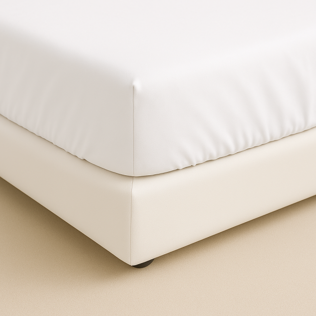 Lençol Avulso elasticado Percal 200 Fios 100% Algodão Avulso Casal Padrão Colorlife Branco - Marina