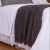 Manta Tricot texturizada com franjas 1,27 x 1,52m Cinza - Marina
