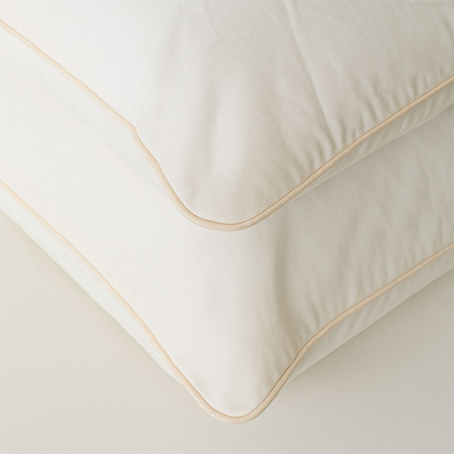 Par de Fronha Percal 200 Fios Liso 100% algodão com vivo Colorlife Off White - Marina
