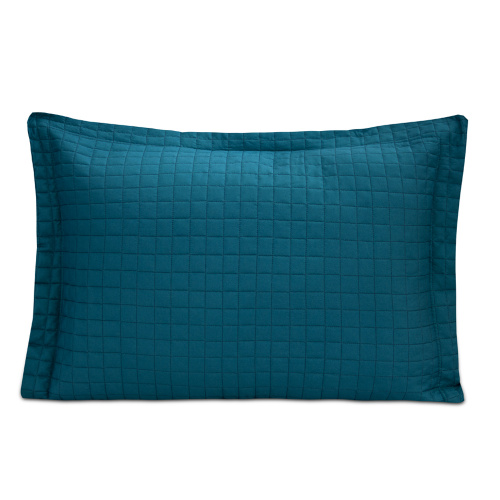 Porta travesseiro Liso Versatile MicroPercal Avulso Azul Mosaico