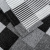 Tapete em Tecido Jacquard com Látex 2,00 m x 3,00 m - Pixel Preto