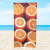 Toalha de Praia ou Piscina Coleção Brisa Estampada - Laranja