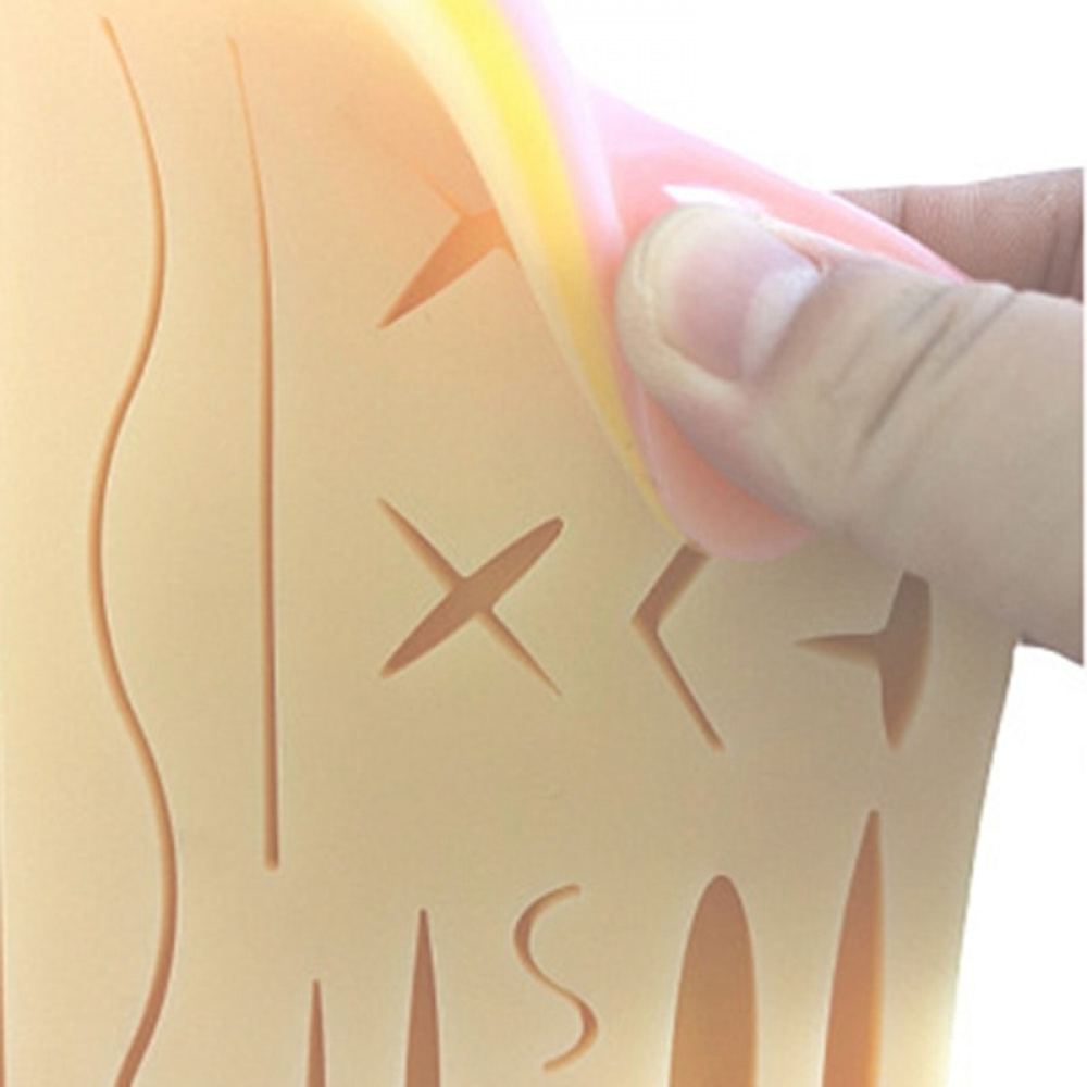 Kit de sutura + Pele artificial para treinar (CASE01) - Dra Crespa Store
