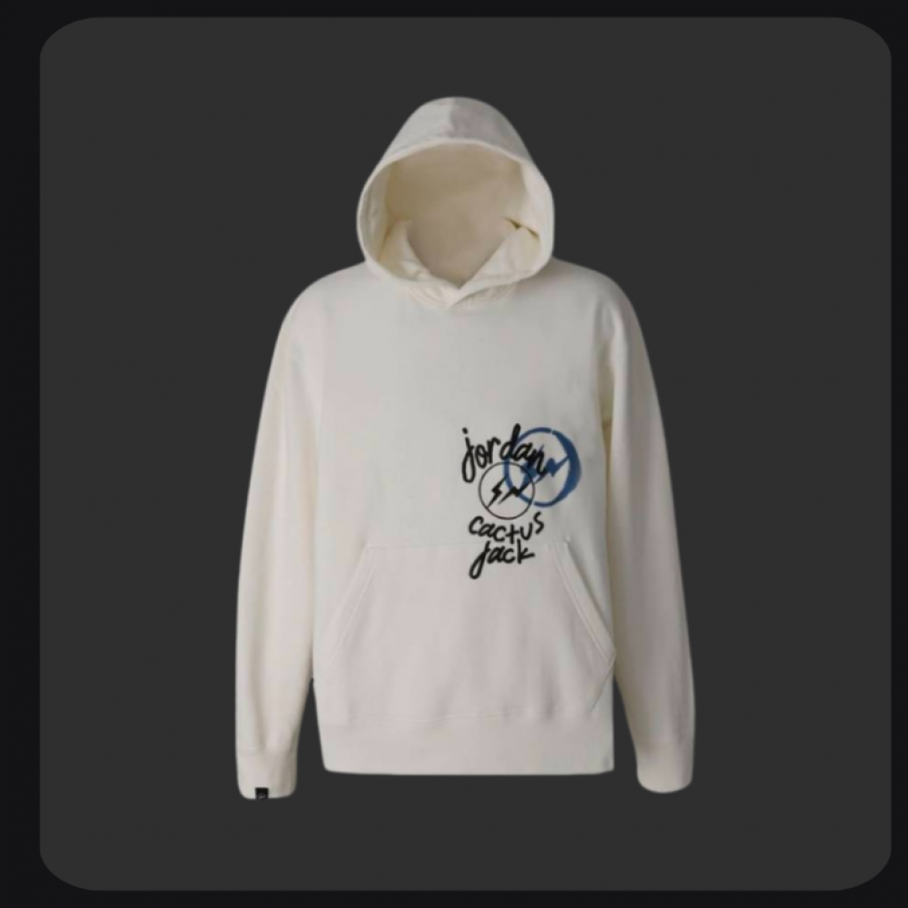 travis scott x jordan x fragment hoodie black