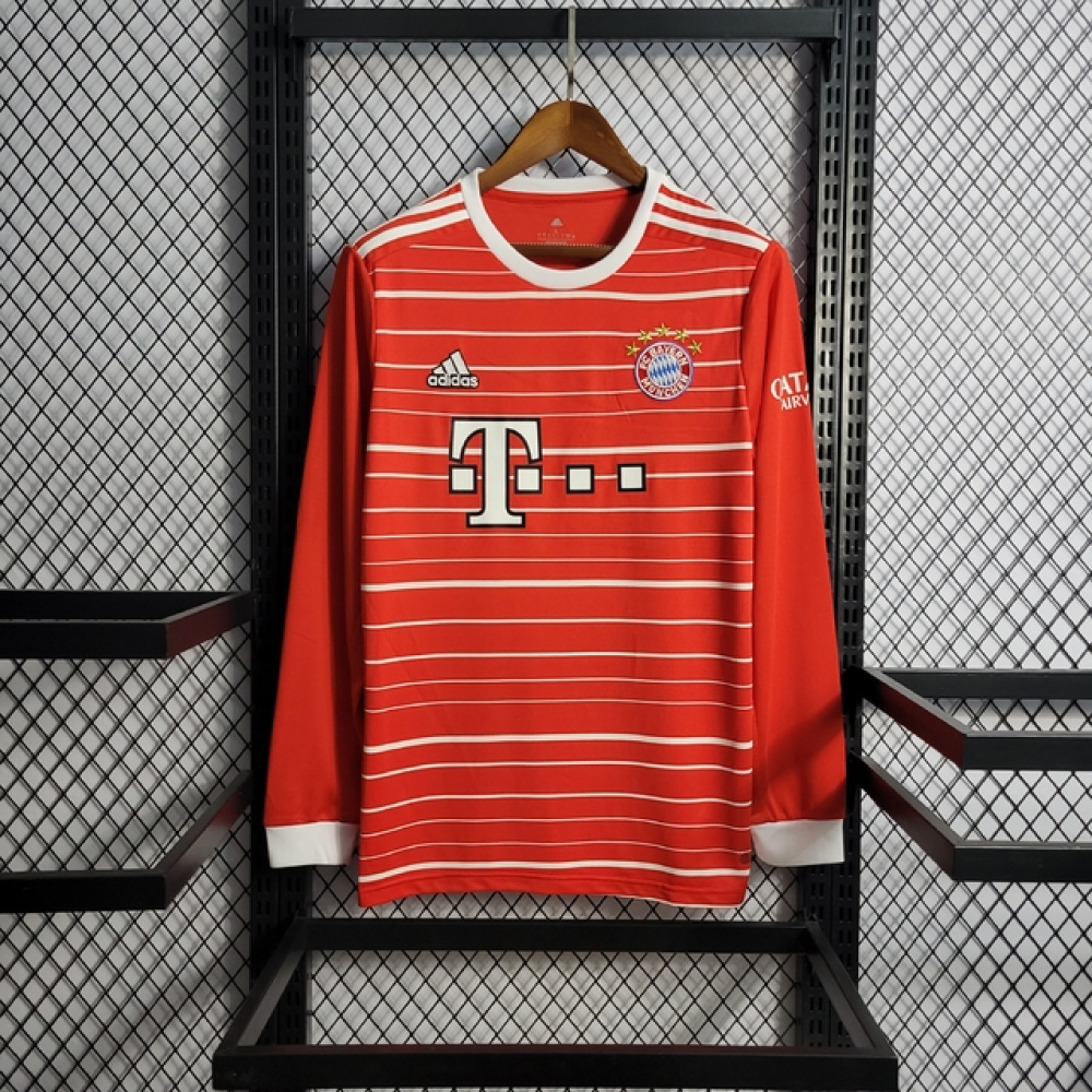 Camisa FC Bayern I Manga Longa 22 23 D Sola Store