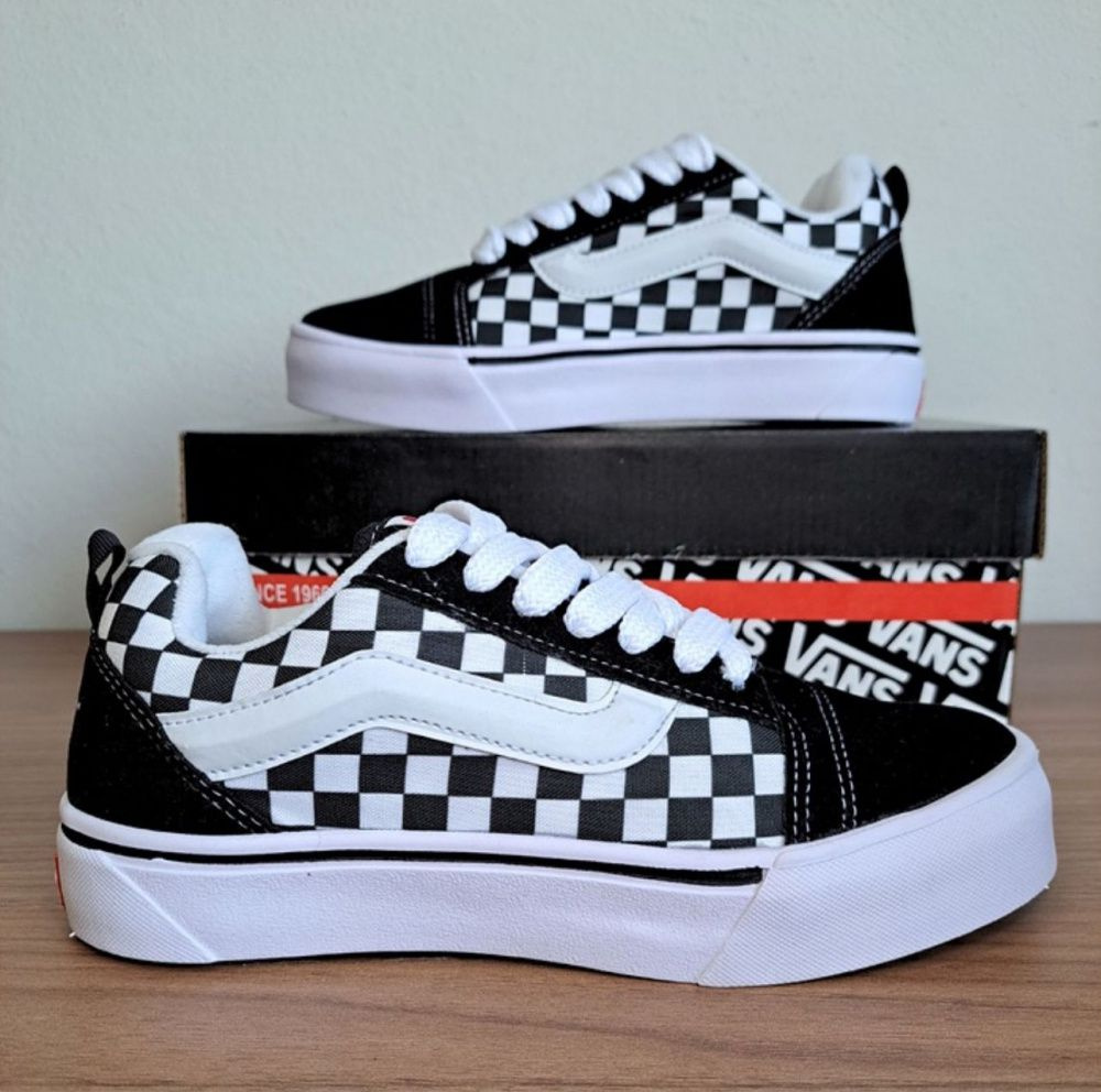 Vans Shoes Vans Quadriculado Cano Alto Xadrez Tenis Vans Old Skool