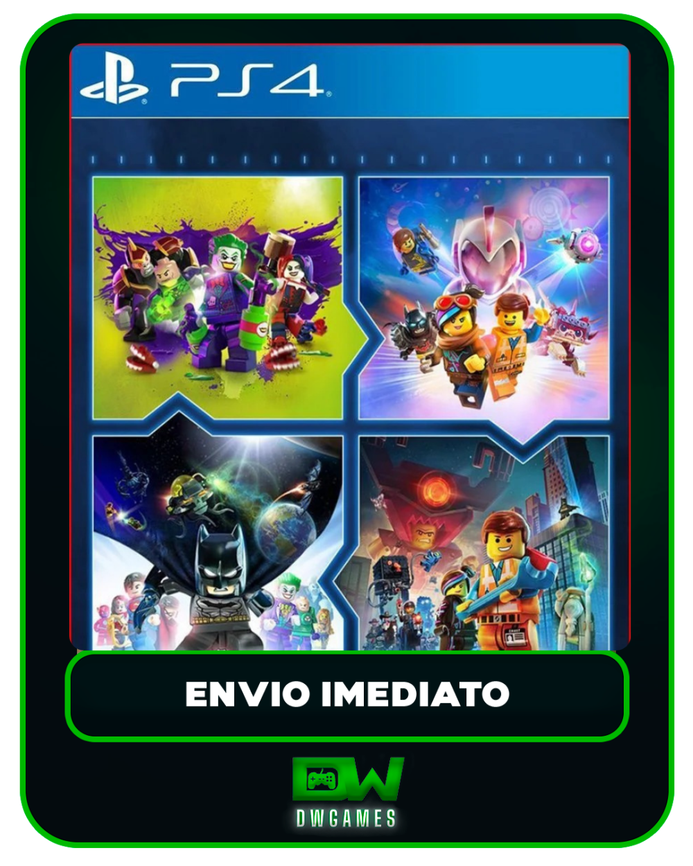 Conjunto de Jogos LEGO - PS4 -LEGO - Edição Padrão - Mídia Digital