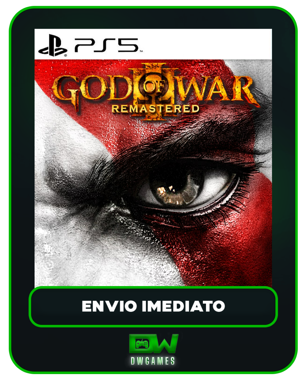 God of War III 3 Remastered - PS5 - Edição Padrão - Mídia Digital - Dw ...