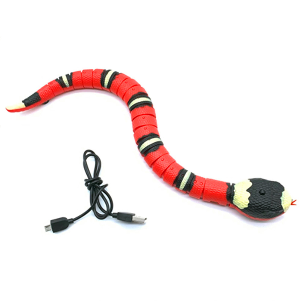 Brinquedo de cobra com detecção inteligente para gatos, brinquedos  interativos, presente de mordida, carregamento USB, acessórios para cães,  brinquedos de jogos para acessórios de