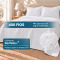 Cobre Leito Casal Lotus 400 Fios Bordado Branco 3 Peças com Porta-Travesseiros