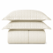 Cobre Leito Casal Queen com 2 Porta Travesseiros Matelassê Percal 300 fios Basic Marfim