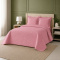 Cobre Leito Casal Queen com 2 Porta Travesseiros Matelassê Percal 300 fios Basic Rosê