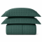 Cobre Leito Casal Queen com 2 Porta Travesseiros Matelassê Percal 300 fios Basic Verde