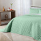 Cobre Leito Glass 200 Fios 100% Algodão Solteiro King Verde