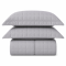 Cobre Leito King com 2 Porta Travesseiros Matelassê Percal 300 fios Basic Cinza