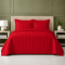Cobre Leito King com 2 Porta Travesseiros Matelassê Percal 300 fios Basic Vermelho