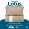 Cobre Leito King Lotus 400 Fios Bordado Bege 3 Peças com Porta-Travesseiros