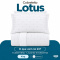 Cobre Leito King Lotus 400 Fios Bordado Branco 3 Peças com Porta-Travesseiros
