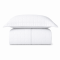Cobre Leito Solteiro com Porta Travesseiro Matelassê Percal 300 fios Basic Branco