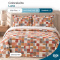 Colcha Cobre Leito Casal Luna Micropercal 300 Fios Matelado Estampado com 2 Porta-Travesseiros - Estampa 001