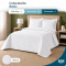 Colcha Cobre Leito Casal Padrão Basic Micropercal 400 Fios Matelado com 2 Porta-Travesseiros - Branco