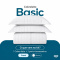 Colcha Cobre Leito Casal Padrão Basic Micropercal 400 Fios Matelado com 2 Porta-Travesseiros - Branco