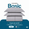 Colcha Cobre Leito Casal Padrão Basic Micropercal 400 Fios Matelado com 2 Porta-Travesseiros - Cinza