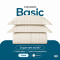 Colcha Cobre Leito Casal Padrão Basic Micropercal 400 Fios Matelado com 2 Porta-Travesseiros - Marfim