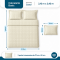 Colcha Cobre Leito Casal Padrão Basic Micropercal 400 Fios Matelado com 2 Porta-Travesseiros - Marfim