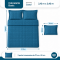Colcha Cobre Leito Casal Padrão Basic Micropercal 400 Fios Matelado com 2 Porta-Travesseiros - Marinho