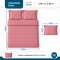 Colcha Cobre Leito Casal Padrão Basic Micropercal 400 Fios Matelado com 2 Porta-Travesseiros - Rosê