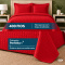 Colcha Cobre Leito Casal Queen Basic Micropercal 400 Fios Matelado com 2 Porta-Travesseiros - Vermelho
