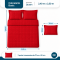 Colcha Cobre Leito Casal Queen Basic Micropercal 400 Fios Matelado com 2 Porta-Travesseiros - Vermelho