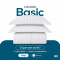 Colcha Cobre Leito King Basic Micropercal 400 Fios Matelado com 2 Porta-Travesseiros - Branco