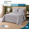 Colcha Cobre Leito King Basic Micropercal 400 Fios Matelado com 2 Porta-Travesseiros - Cinza