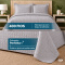 Colcha Cobre Leito King Basic Micropercal 400 Fios Matelado com 2 Porta-Travesseiros - Cinza