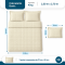 Colcha Cobre Leito King Basic Micropercal 400 Fios Matelado com 2 Porta-Travesseiros - Marfim