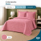 Colcha Cobre Leito King Basic Micropercal 400 Fios Matelado com 2 Porta-Travesseiros - Rosê