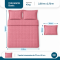 Colcha Cobre Leito King Basic Micropercal 400 Fios Matelado com 2 Porta-Travesseiros - Rosê