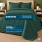Colcha Cobre Leito King Basic Micropercal 400 Fios Matelado com 2 Porta-Travesseiros - Verde