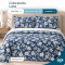 Colcha Cobre Leito King Luna Micropercal 300 Fios Matelado Estampado com 2 Porta-Travesseiros - Estampa 004