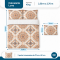 Colcha Cobre Leito King Luna Micropercal 300 Fios Matelado Estampado com 2 Porta-Travesseiros - Estampa 005