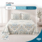 Colcha Cobre Leito Laila Casal 400 Fios Estampada com Babado e Porta-Travesseiro - 05