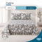 Colcha Cobre Leito Laila Casal 400 Fios Estampada com Babado e Porta-Travesseiro - 06