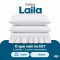Colcha Cobre Leito Laila Casal 400 Fios Lisa com Babado e Porta-Travesseiro - Branco